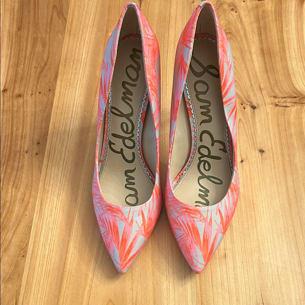 Sam Edelman Vibrant Pink and Orange Heels